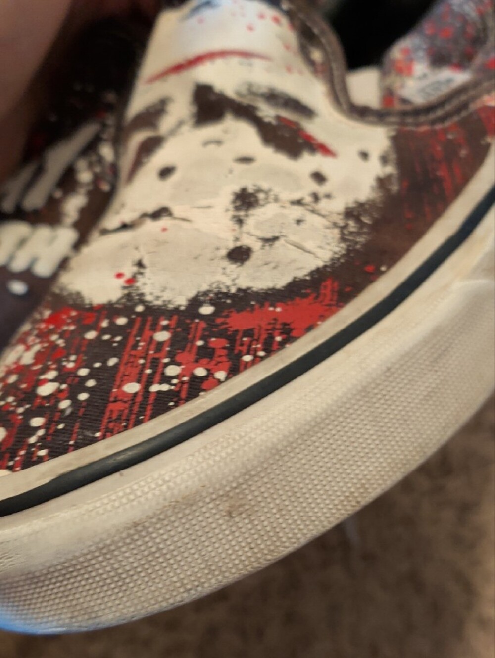 Vans House Of Terror Limited Edition Friday the 13th Graphic Slip-On Sneakers - Picture 13 of 16